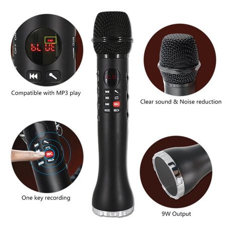 Karaoke Microphone 3 in 1 Recording Wireless Speaker