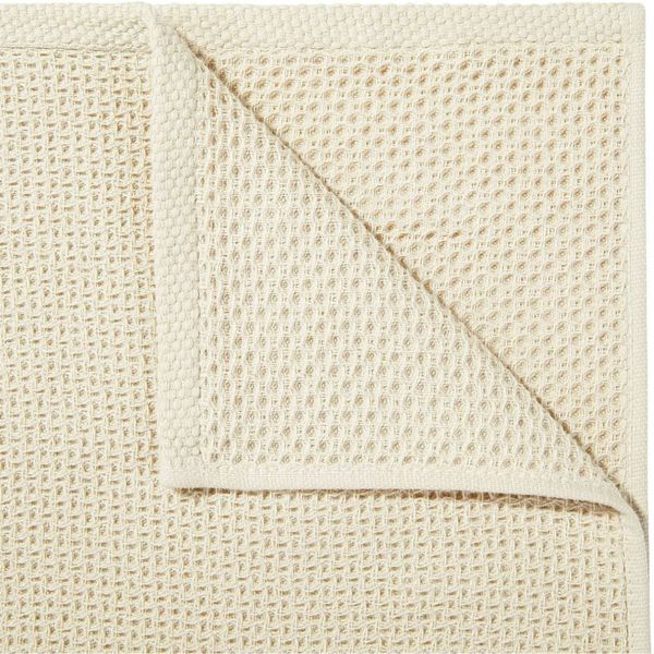 100% Cotton Waffle Weave Kitchen Dish Towels, Ultra Soft Absorbent Quick Drying Cleaning Towel, 13x28 Inches, 4-Pack, Beige