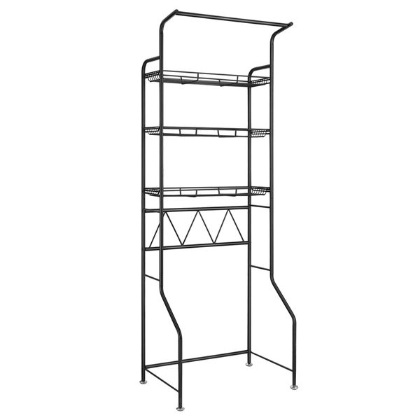 3-Tier Steel Freestanding Bathroom Rack Shelves Over Toilet Washer Dryer Shelf Laundry Storage