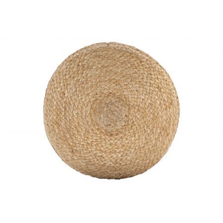 Ava Round Jute Pouf NATURAL