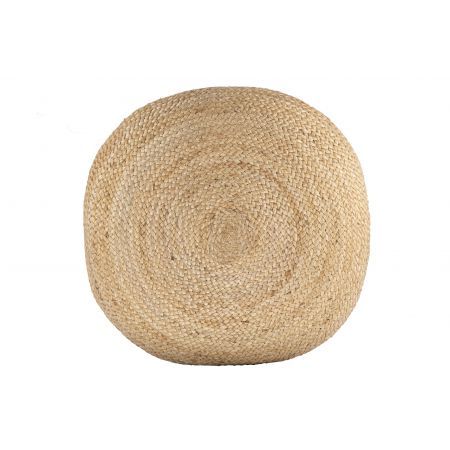 Ava Round Jute Pouf NATURAL 26x7