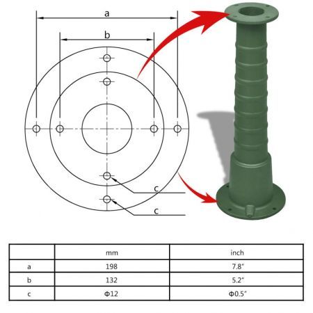 Garden Water Pump with Stand Cast Iron