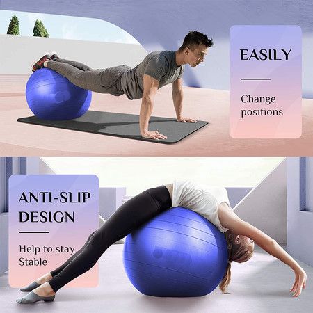Exercise Ball (65cm) Extra Thick Yoga Ball Chair