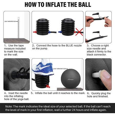 Exercise Ball (65cm) Extra Thick Yoga Ball Chair