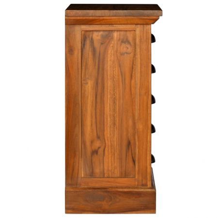 5-Drawer Cabinet 35x30x60 cm Solid Teak Wood