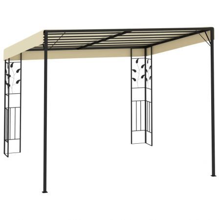 Wall-mounted Gazebo 3x3x2.5 m Cream