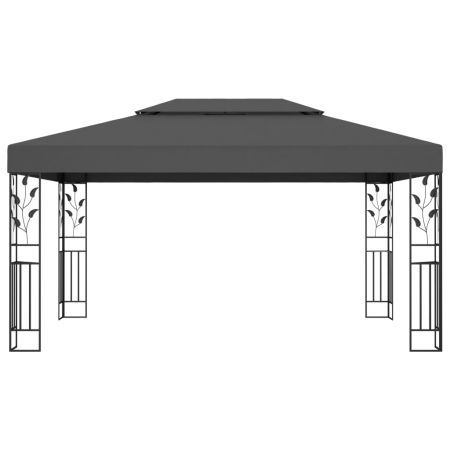 Gazebo with Double Roof 3x4m Anthracite