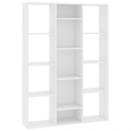 Room Divider/Book Cabinet White 100x24x140 cm Chipboard