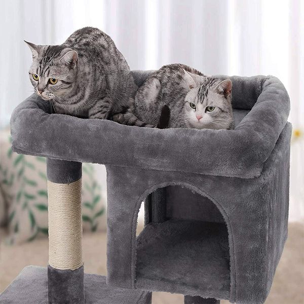 Cat Climbing Tree Gym Sisal Pole Tower Scratching Post Playhouse Condo Perch Multi Levels 73cm Tall