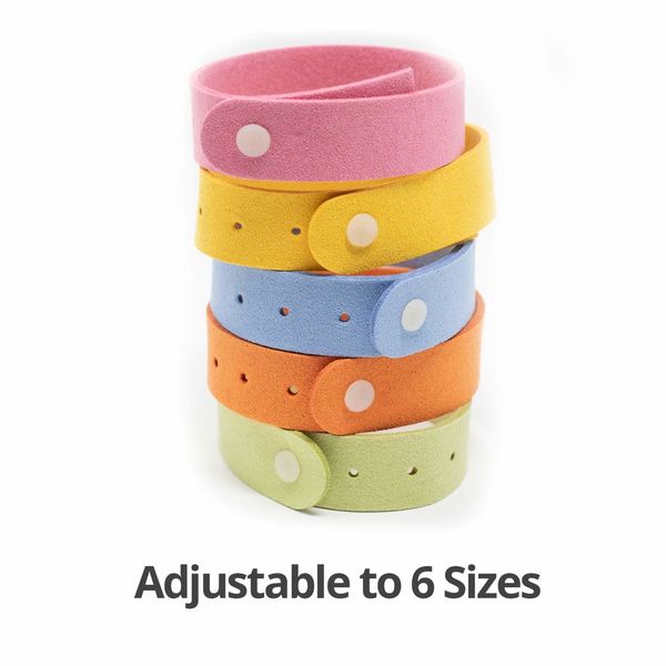 Mosquito Bracelet for Adults (10 Pack) - Mosquito Bands for Kids and Travel - DEET Free Insect and Bug Bracelets Made with Natural Plant Based Ingredients