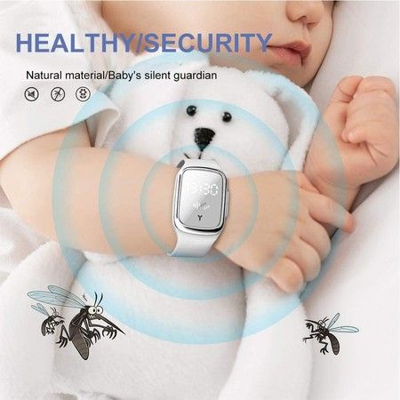 Ultrasound Mosquito Repellent Wristband Anti Mosquito Pest Insect Bugs Repellent Bracelet For Kids Adult co pink