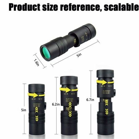 Super Telephoto Zoom Monoculars - 4K 10-300X40Mm Waterproof and Anti-Fog Night Vision