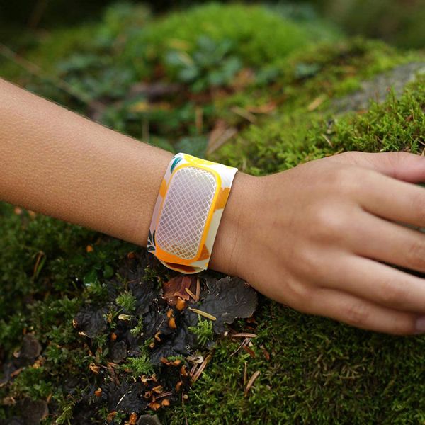 Mosquito Insect & Bug Repellent Wristband - Waterproof, Outdoor Pest Repeller Bracelet w/Natural Essential Oils (yellow)