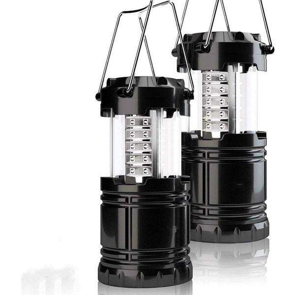 2 Pack LED Camping Lantern, Super Bright Portable Survival Lanterns, Must Have During Hurricane, Emergency Original Collapsible Camping Lights