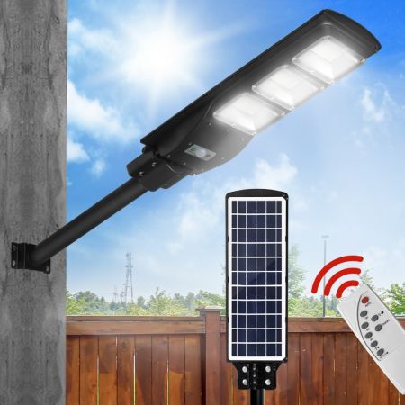 Solar Sensor LED Street Lights Flood Garden Wall Light Motion Pole Outdoor 90W