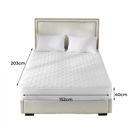 Dreamz Mattress Protector Topper Bamboo Pillowtop Waterproof Cover Queen