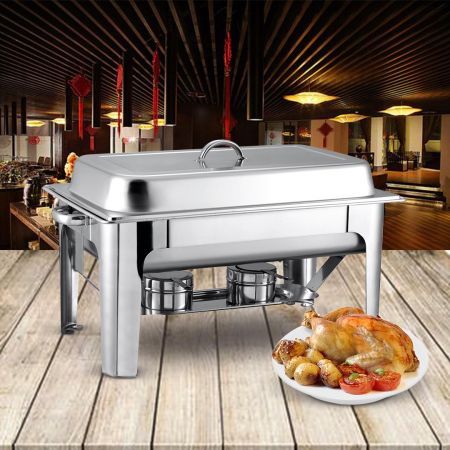 9L Stainless Steel Chafing Catering Dish Food Warmer