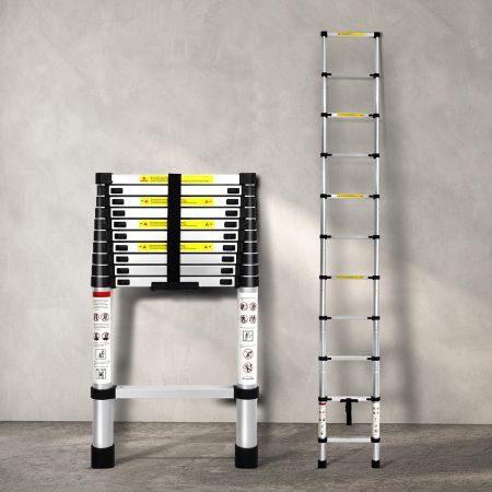 3.2M Telescopic Aluminium Multipurpose Ladder Extension Alloy Extendable Step