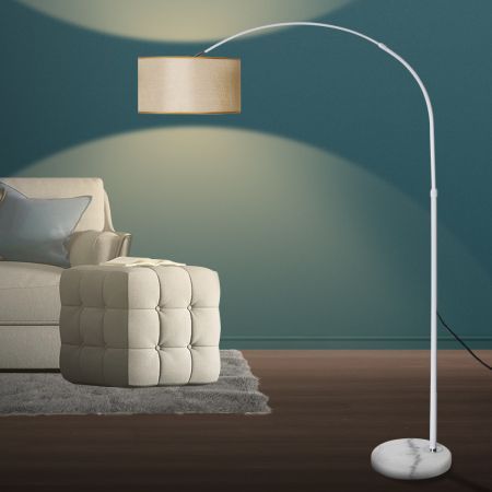 Modern LED Floor Lamp Reading Beige