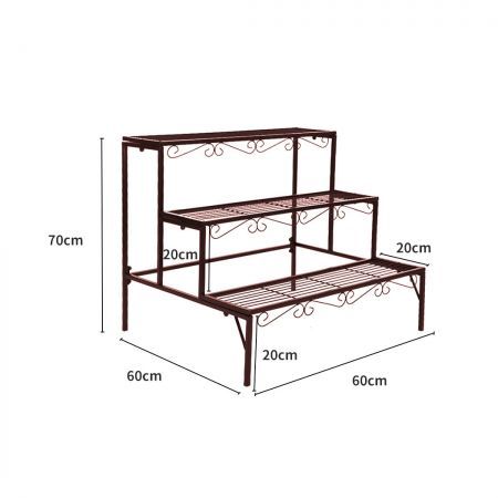 Plant Stand 3 Tier Rectangle