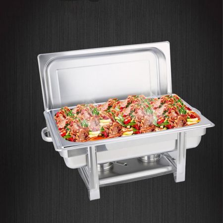 Single Tray Stainless Steel Chafing Catering Dish Food Warmer