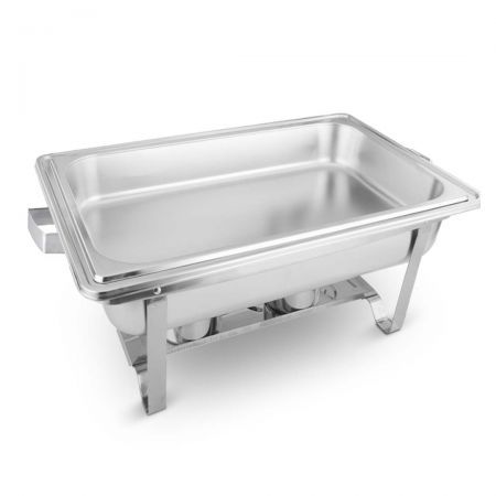 2X 9L Stainless Steel Chafing Food Warmer Catering Dish Full Size