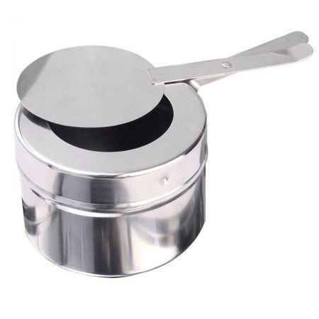 6L Round Chafing Stainless Steel Food Warmer with Glass Roll Top