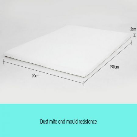 Laura Hill High Density Mattress foam Topper 5cm - Single