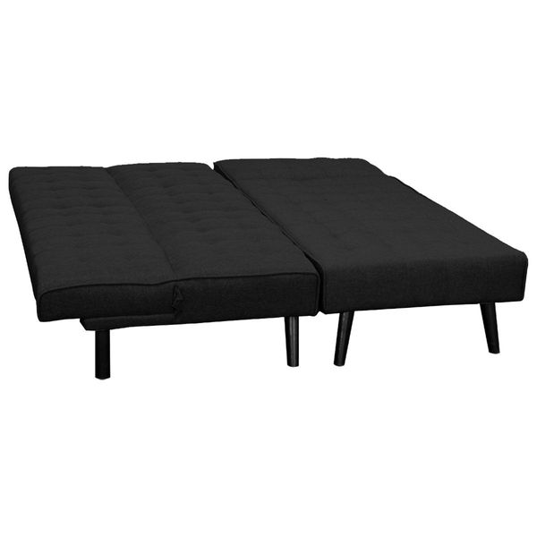 Sarantino 3-Seater Corner Sofa Bed Lounge Chaise Couch - Black