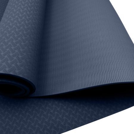 Powertrain Eco-Friendly TPE Yoga Pilates Exercise Mat 6mm - Dark Blue