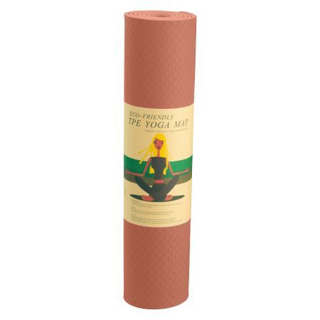 Powertrain Eco Friendly TPE Yoga Exercise Pilates Mat 6mm - Pink