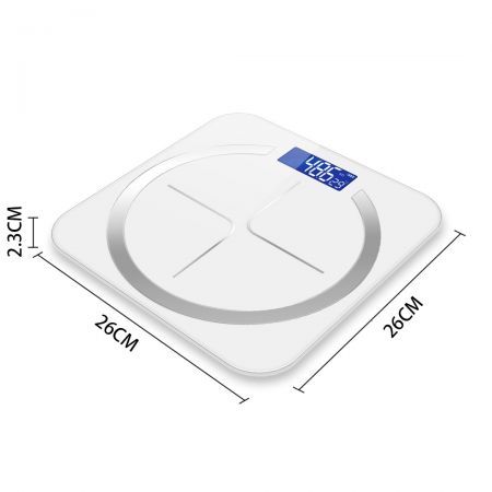 2X 180kg Digital Fitness Weight Bathroom Body Glass LCD Electronic Scales Black/White