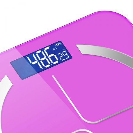 2X 180kg Digital Fitness Weight Bathroom Body Glass LCD Electronic Scales Pink