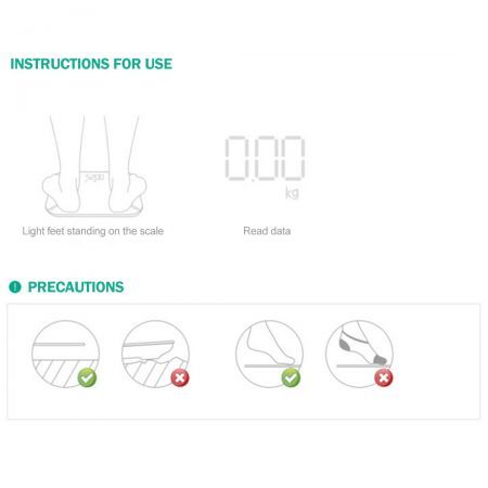 2X 180kg Digital Fitness Weight Bathroom Body Glass LCD Electronic Scales White