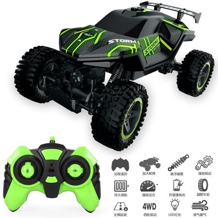 2.4G remote control light spray climbing car,high-speed driving,multi-scene climbing ,spray exhaust when driving