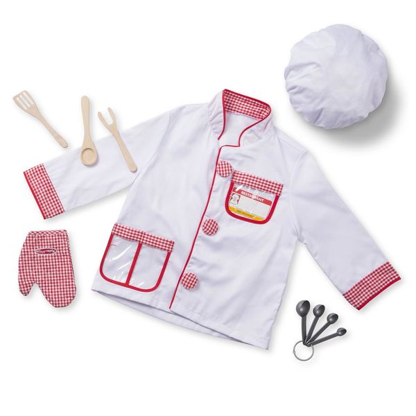 Children's Chef Role Play Costume Pretend Dress up Role Play 3-7 years old