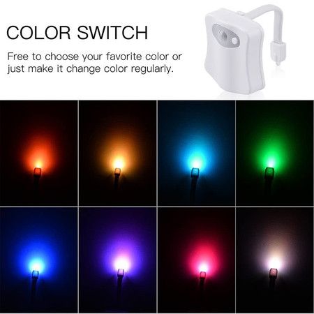 The Original Toilet Night Light Gadget, Fun Bathroom Lighting Add on Toilet Bowl Seat