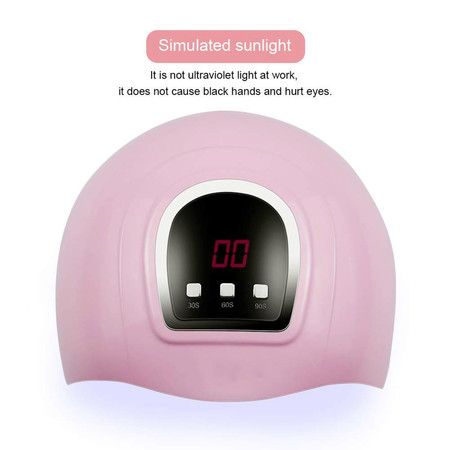 UV LED Nail Lamp 54W, Professional Nail Dryer Gel Polish Light, Nail Polish Curing Gel LED Dryer, Professional Nail Art Tools with Automatic Sensor