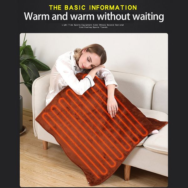 USB Warm Fleece Mat Heater Electric Heating Blanket Washable 70*170cm