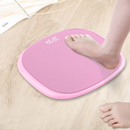 2X 180kg Digital Fitness Weight Bathroom Gym Body LCD Electronic Scales Pink