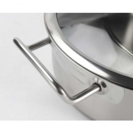 Stainless Steel  26cm Casserole With Lid Induction Cookware