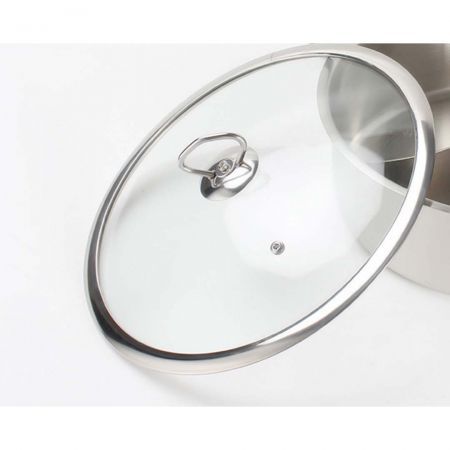 Stainless Steel 32cm Casserole With Lid Induction Cookware