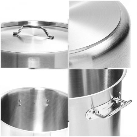 Stock Pot 14L 23L Top Grade Thick Stainless Steel Stockpot 18/10