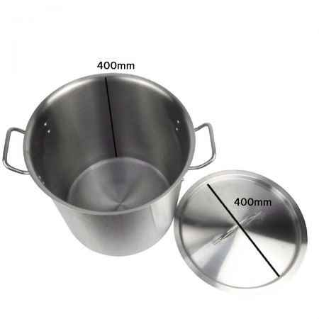 Stock Pot 50L Top Grade Thick Stainless Steel Stockpot 18/10