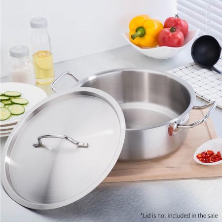 Stock Pot 83L Top Grade Thick Stainless Steel Stockpot 18/10 Without Lid