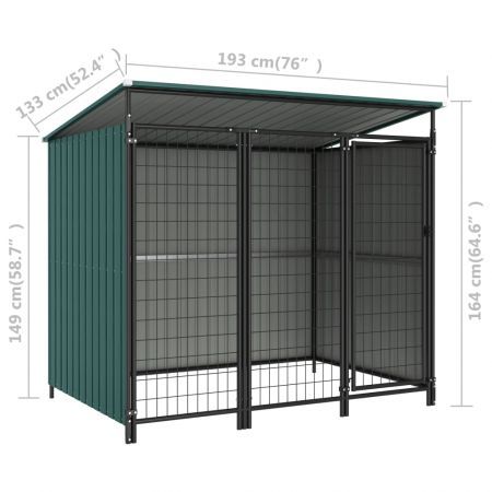 Outdoor Dog Kennel 193x133x163 cm