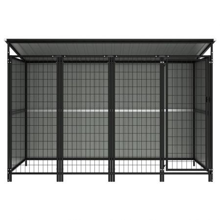 Outdoor Dog Kennel 253x133x163 cm