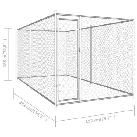 Outdoor Dog Kennel 382x192x185 cm