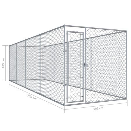 Outdoor Dog Kennel 760x192x185 cm