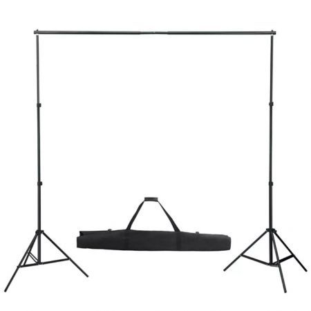 Photo Backdrop Support System 600x300 cm Black